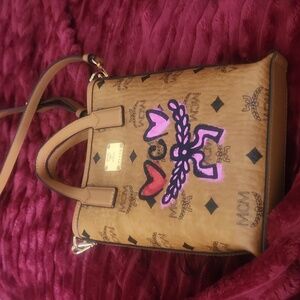 MCM crossbody limited edition bag. Cognac color.